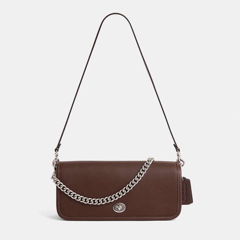 Coach Dinky Bag (Maple/Silver) NWT